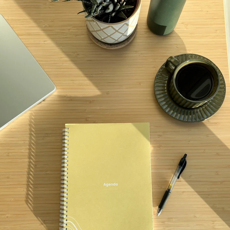 Agenda jaune non daté éco-responsable – Image 7