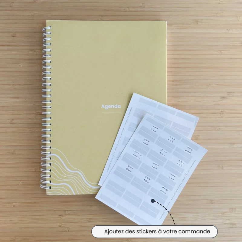 Agenda jaune non daté éco-responsable – Image 4