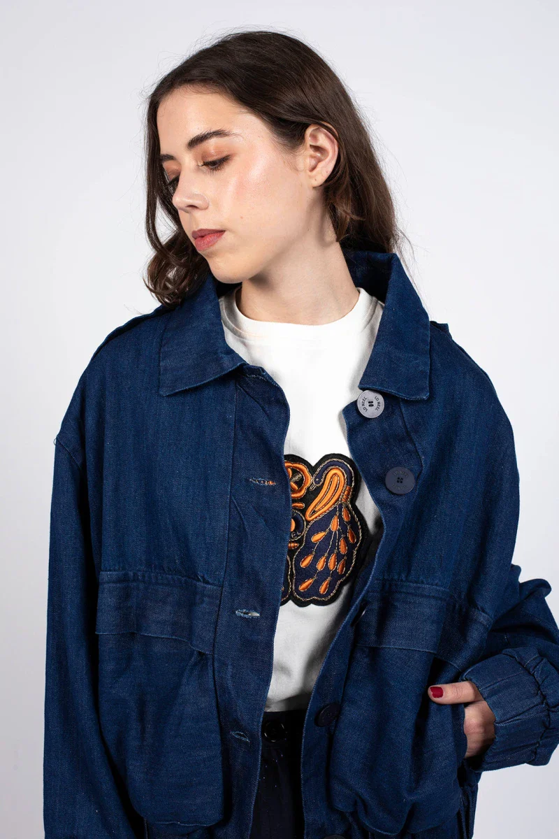 Veste en jean upcyclé - Hailey – Image 2