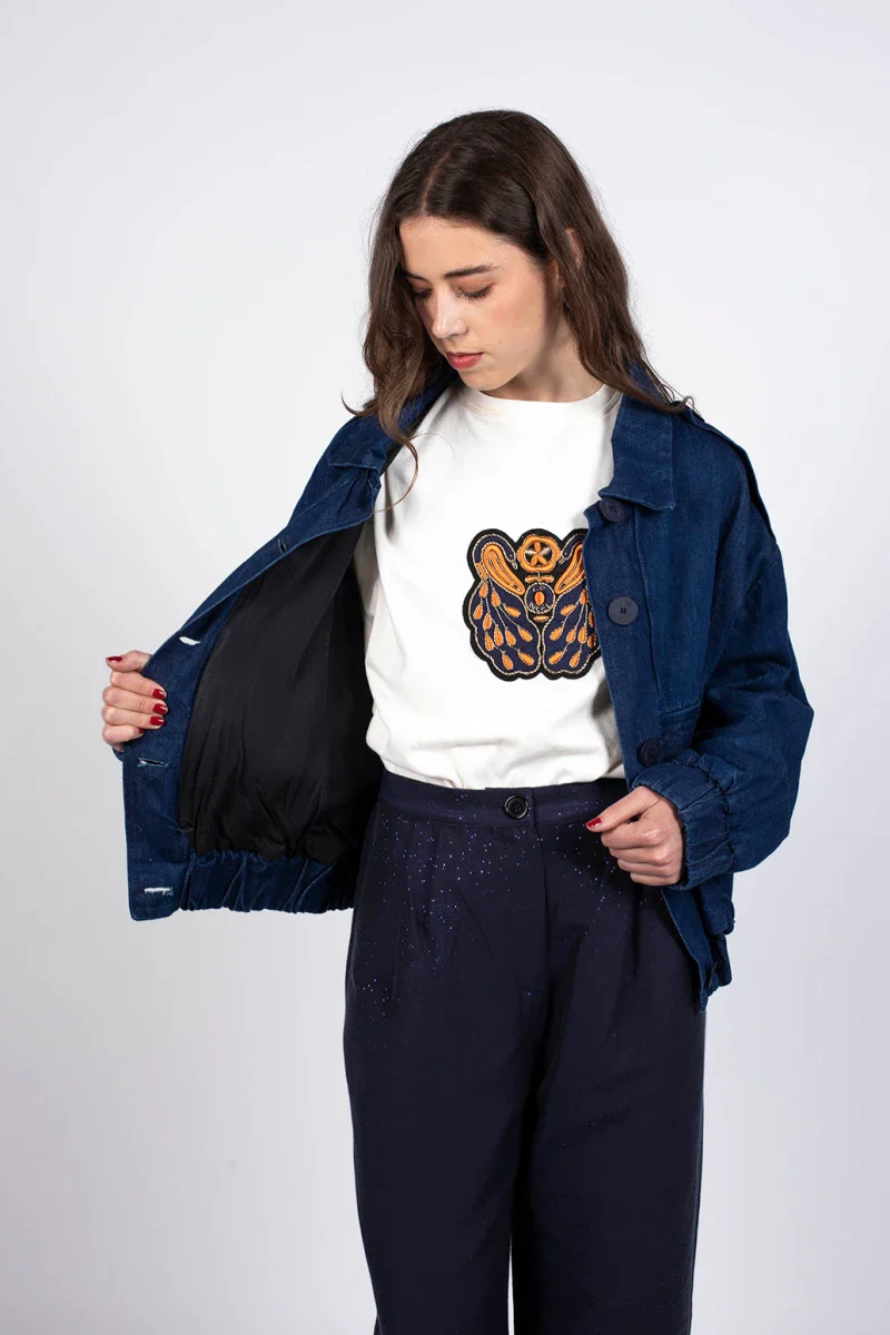 Veste en jean upcyclé - Hailey – Image 4