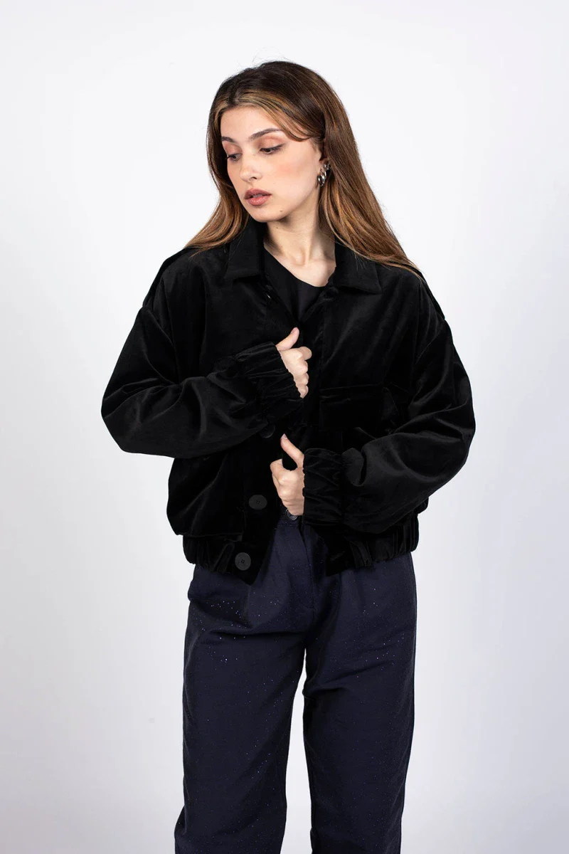 Veste upcyclé - Hailey Velvet – Image 5