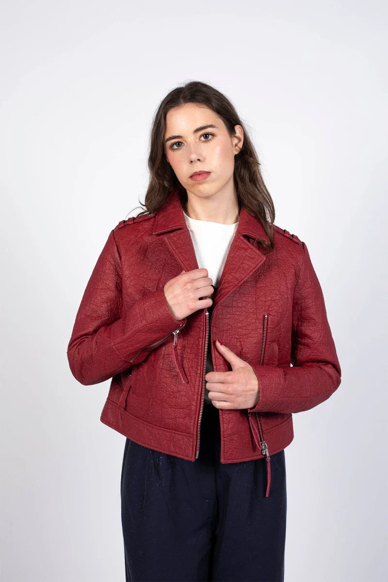 Perfecto rouge en fibre d’ananas bio – Image 4