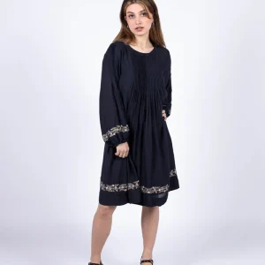 Robe noir en fibre de soja bio