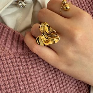 Bague coeur upcyclés - Annabeth