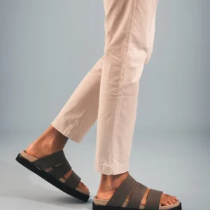 Sandales verte Vegan Fait Main en Microfibres Écologiques - Tonga