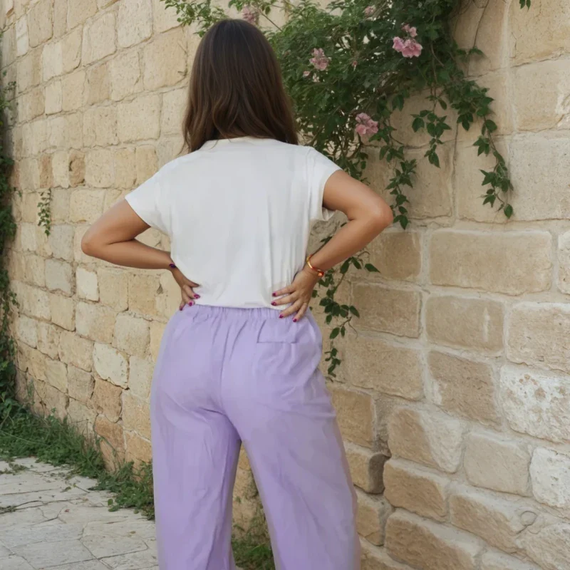 Pantalon unisexe en coton naturel - Tara – Image 5