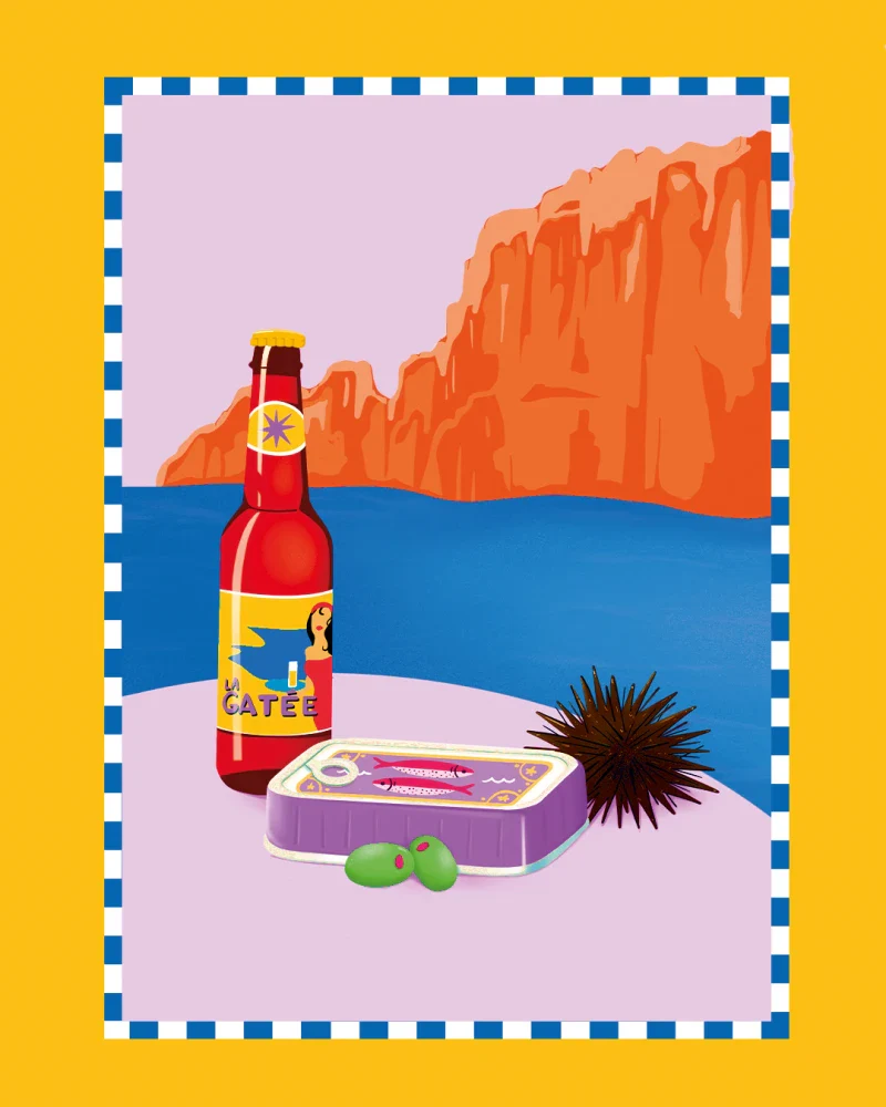 Affiche A4 - Marseille : Apéro aux Goudes – Image 2