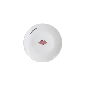 Petite assiette en porcelaine Bouche - Lot de 4