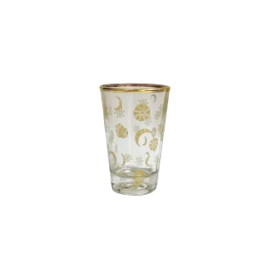 Verres à thé avec motifs astraux dorés - Lot de 4