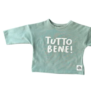 Tshirt Manches longues vert d'eau Tutto Bene ! - Moomie
