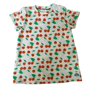 Robe classique en coton bio avec imprimé cerises