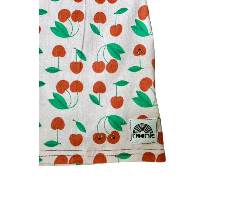 Robe classique en coton bio avec imprimé cerises – Image 3