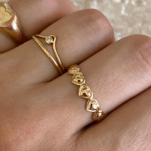 Bague doré  "Amore Dorée"