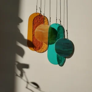 Suspension en Verre Artisanale - Pièce Unique, Fait Main
