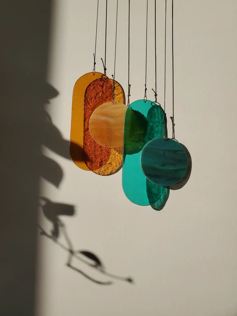 Suspension en Verre Artisanale - Pièce Unique, Fait Main – Image 2