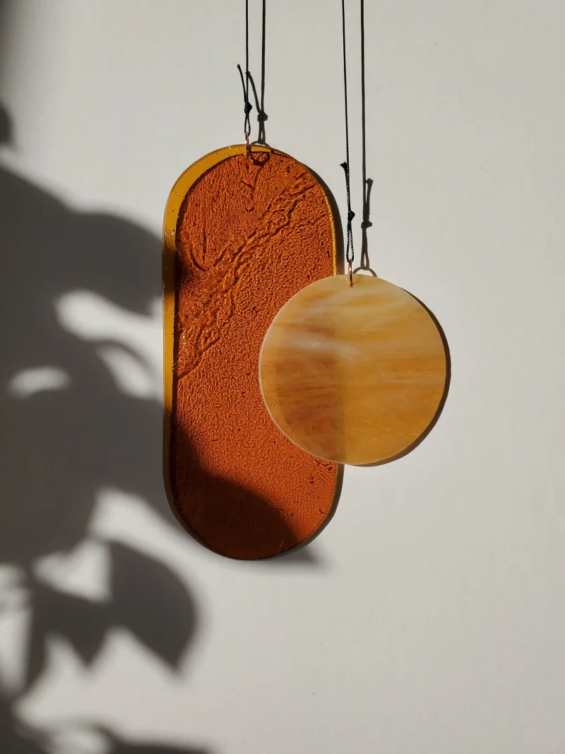 Suspension en Verre Artisanale - Pièce Unique, Fait Main – Image 3