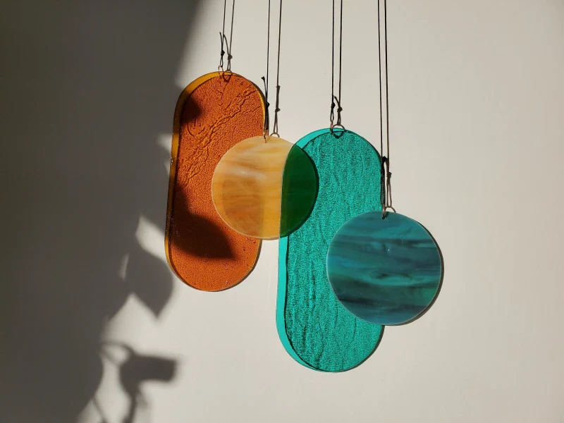 Suspension en Verre Artisanale - Pièce Unique, Fait Main – Image 4