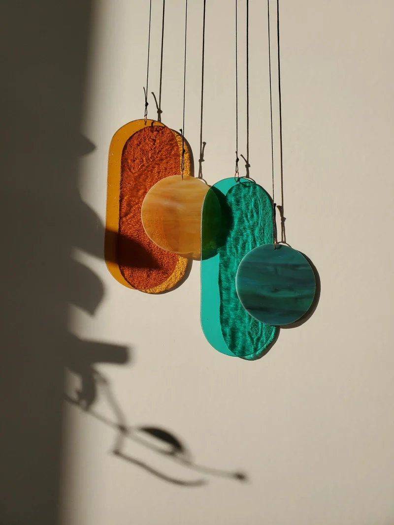 Suspension en Verre Artisanale - Pièce Unique, Fait Main – Image 9