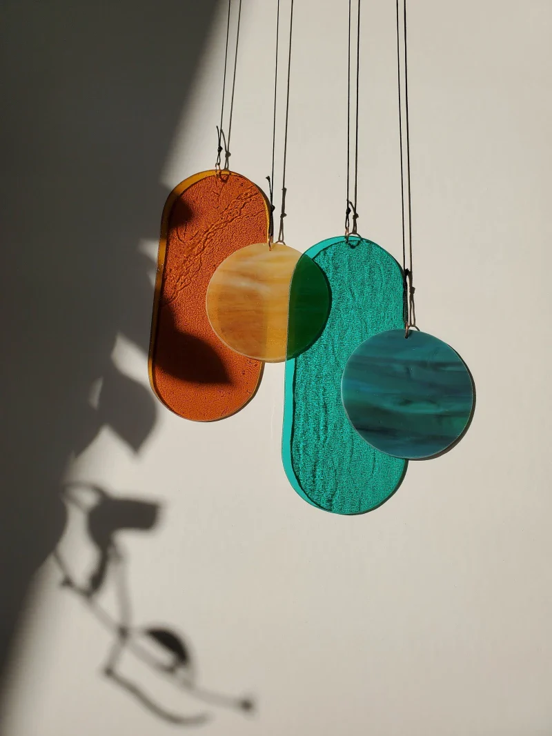 Suspension en Verre Artisanale - Pièce Unique, Fait Main – Image 6