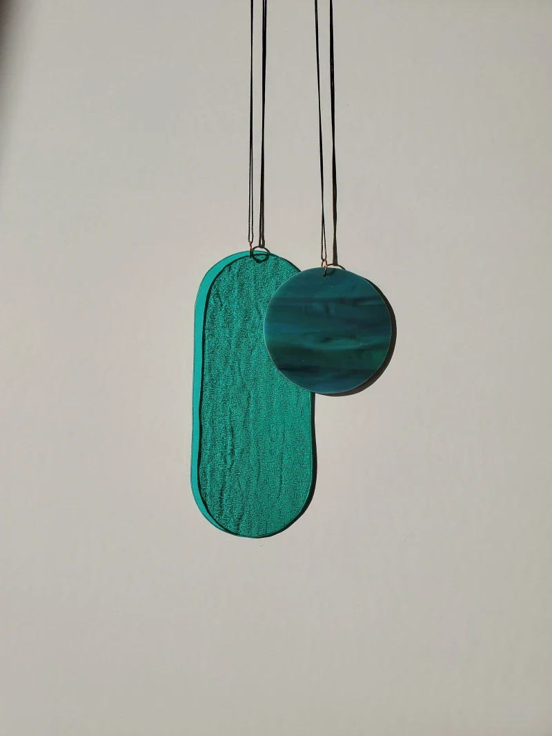 Suspension en Verre Artisanale - Pièce Unique, Fait Main – Image 8