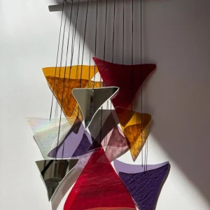 Attrape soleil en verre artisanal inspiré du feu