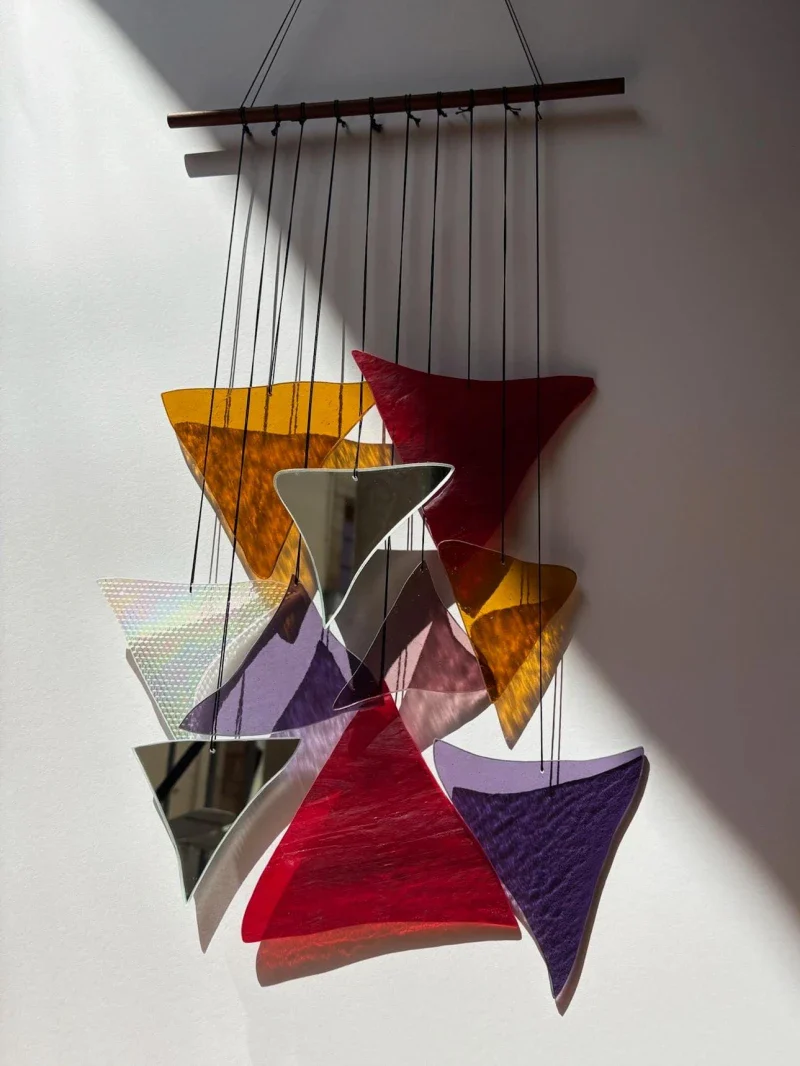 Attrape soleil en verre artisanal inspiré du feu