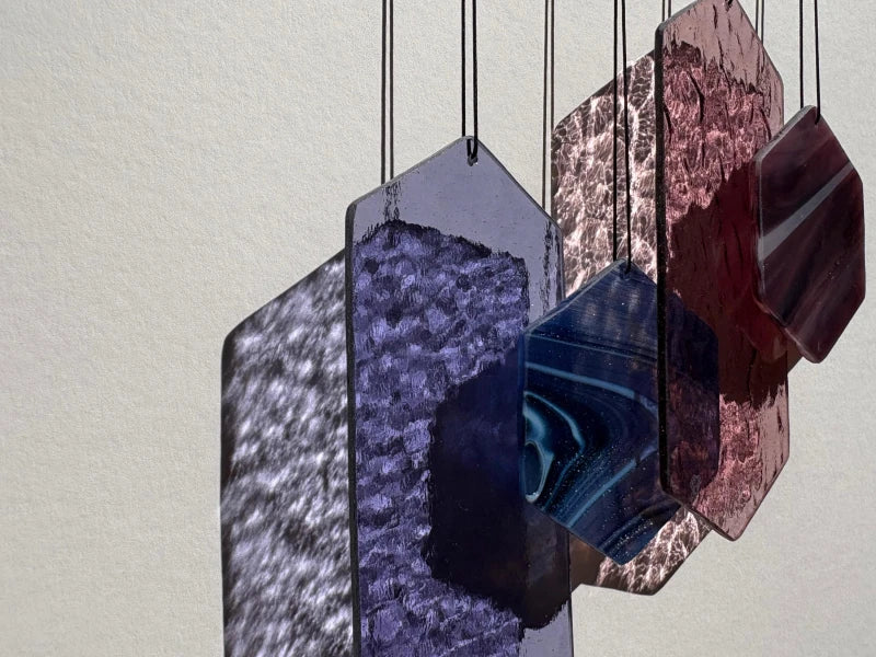 Suspension en verre géométrique fait main – Image 5