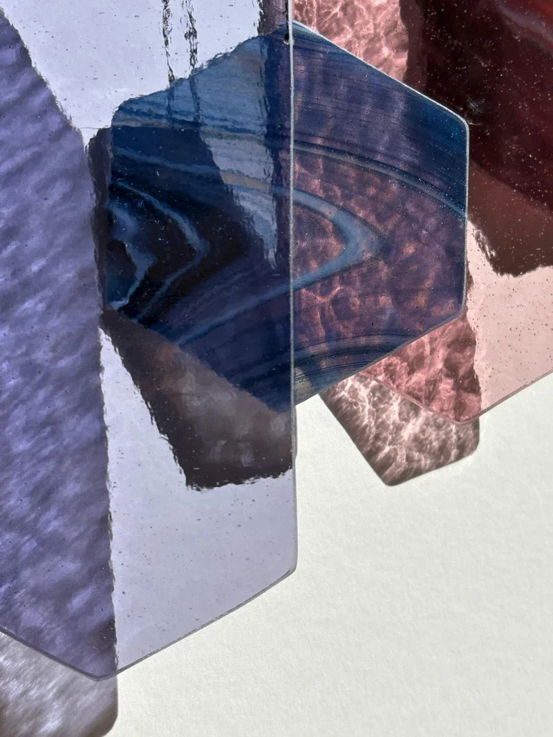 Suspension en verre géométrique fait main – Image 7