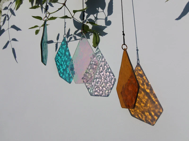 Décoration pendentif en Verre de Cathédrale Fait Main – Image 2