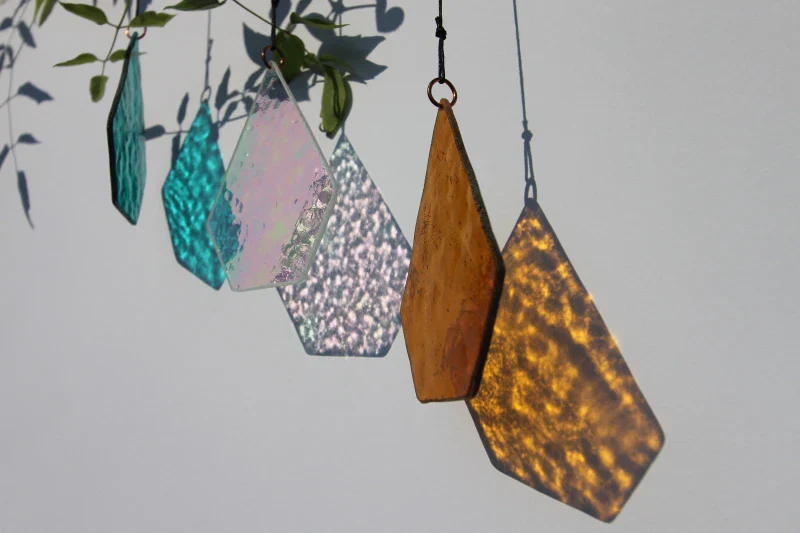 Décoration pendentif en Verre de Cathédrale Fait Main – Image 4