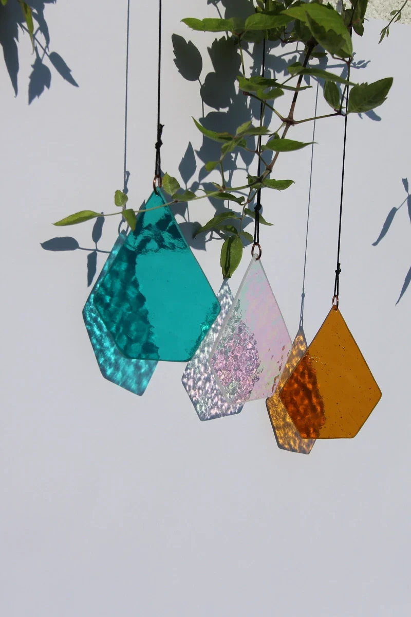 Décoration pendentif en Verre de Cathédrale Fait Main – Image 5