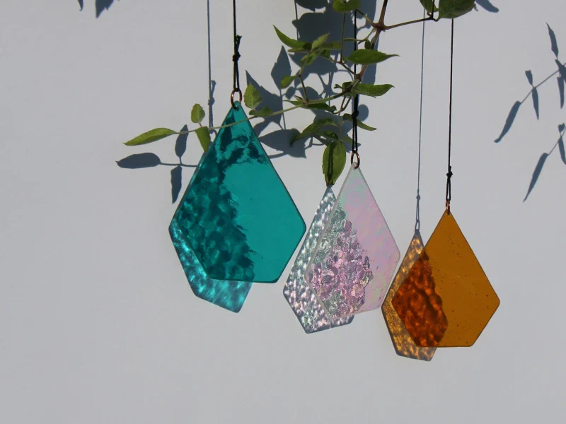 Décoration pendentif en Verre de Cathédrale Fait Main – Image 6