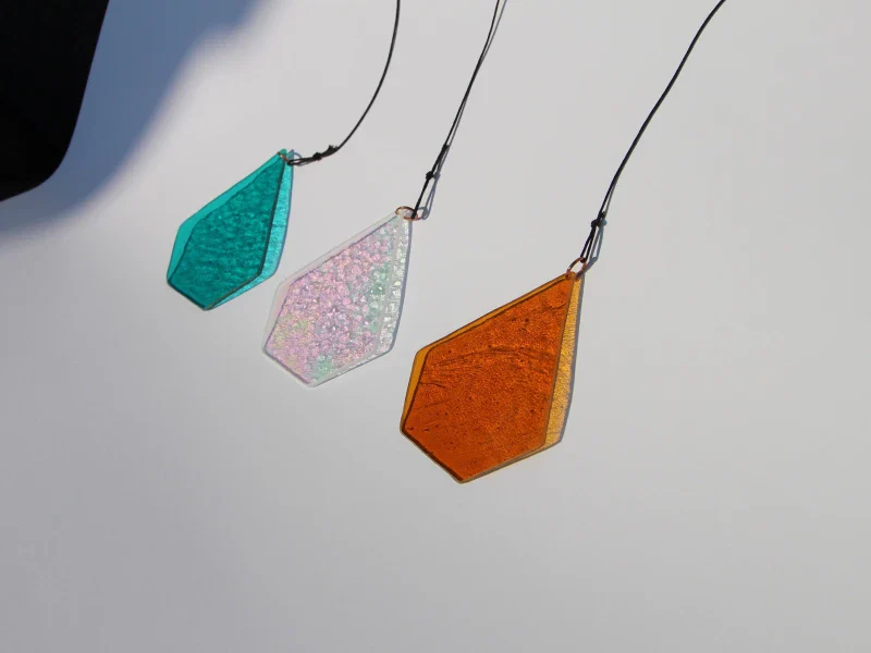 Décoration pendentif en Verre de Cathédrale Fait Main – Image 7