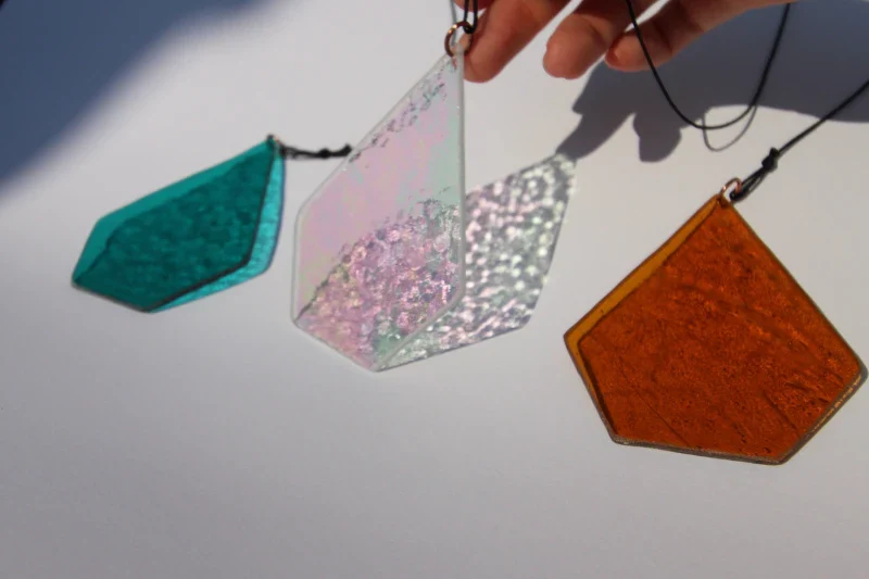 Décoration pendentif en Verre de Cathédrale Fait Main – Image 8