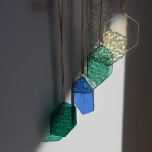 Décoration en verre fait main pour le jardin