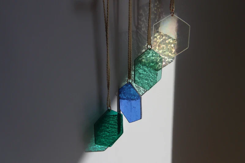 Décoration en verre fait main pour le jardin – Image 2