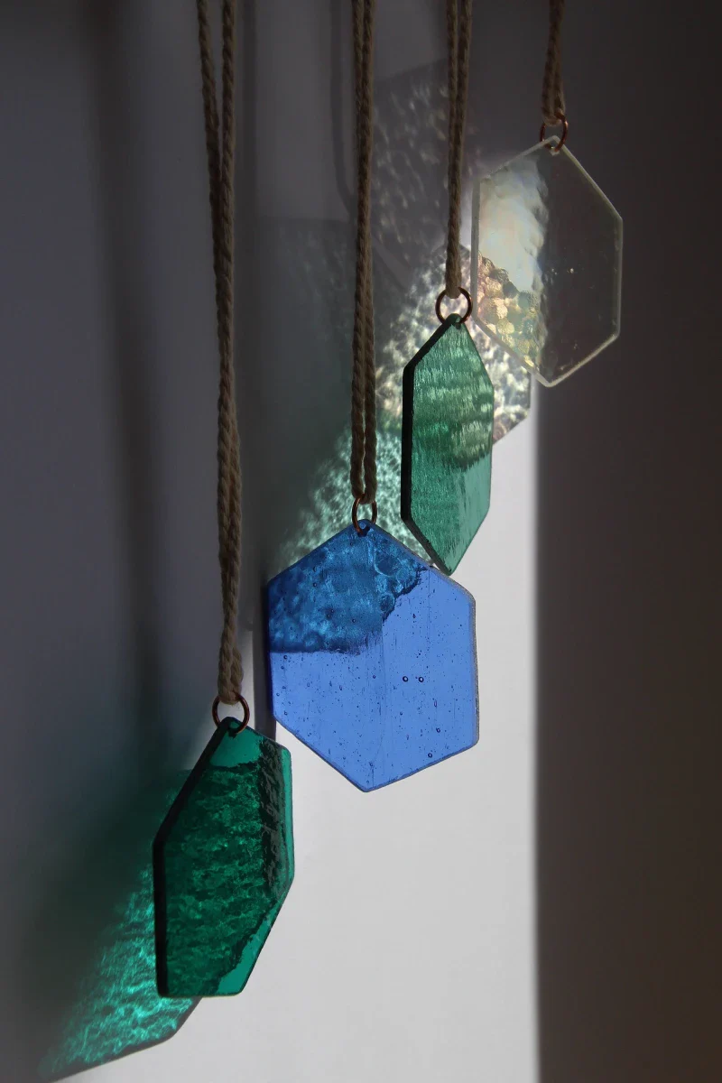 Décoration en verre fait main pour le jardin – Image 3