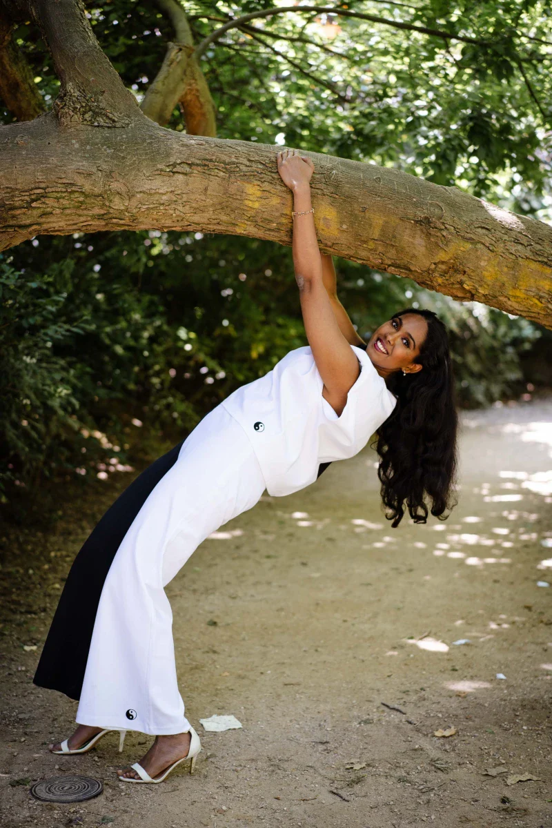 Pantalon large Yin & Yang en Coton Bio – Image 4