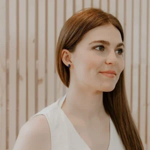 Boucles d'oreilles en bois pailleté - Eclairs