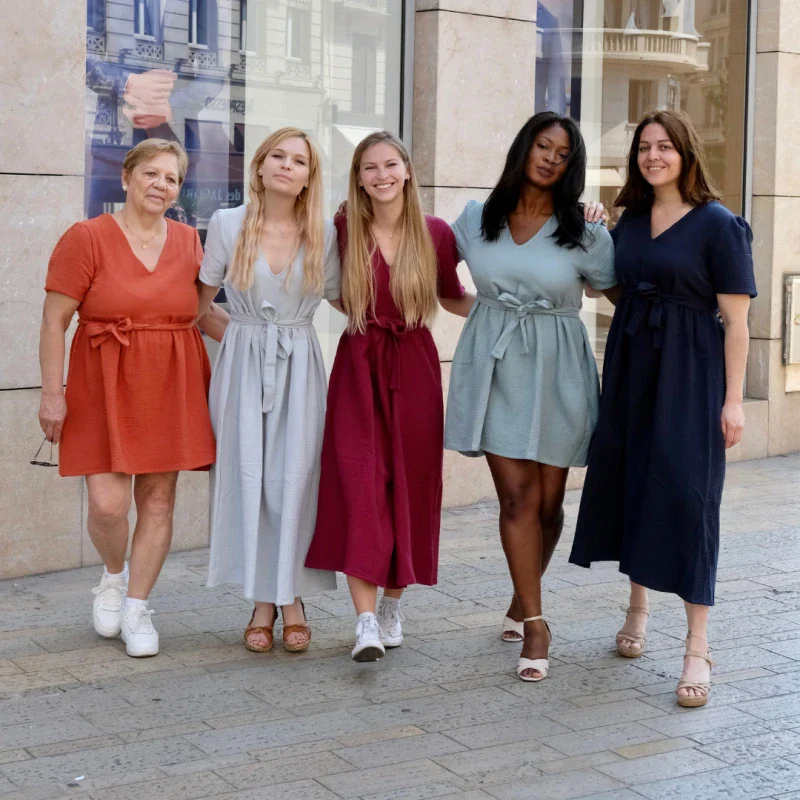 Robe toutes saisons en triple gaze de coton bio