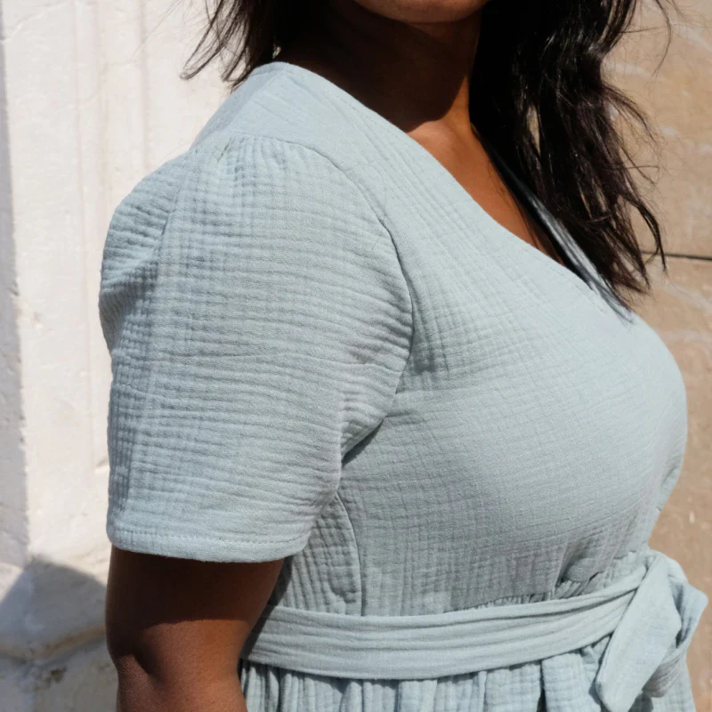 Robe toutes saisons en triple gaze de coton bio – Image 4