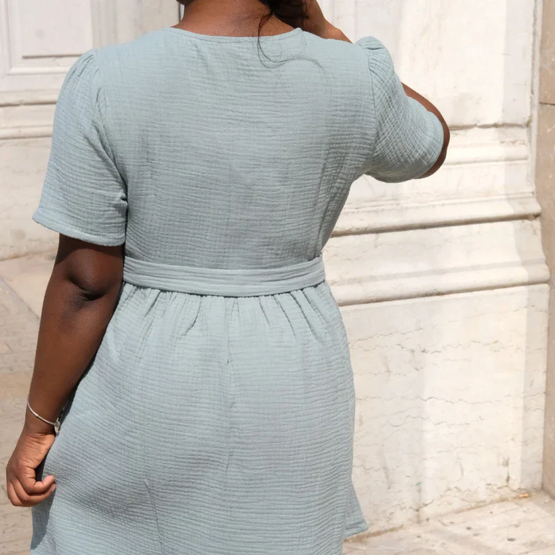 Robe toutes saisons en triple gaze de coton bio – Image 6