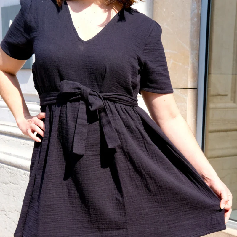 Robe toutes saisons en triple gaze de coton bio – Image 8