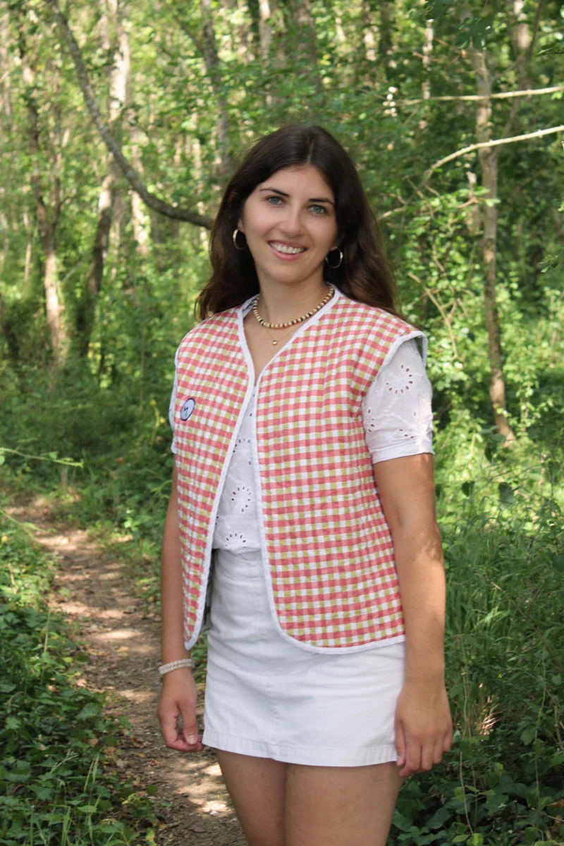 Veste réversible sans manches matelassée - "Soledad" – Image 3