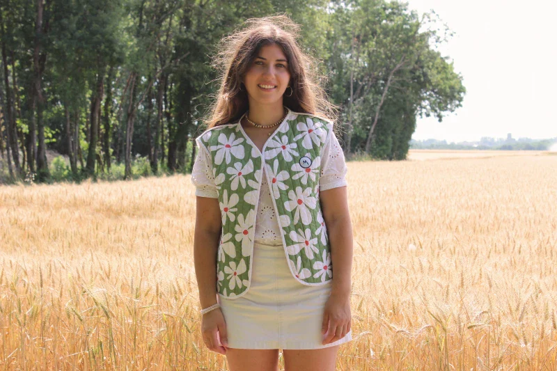 Veste réversible sans manches matelassée - "Soledad" – Image 4