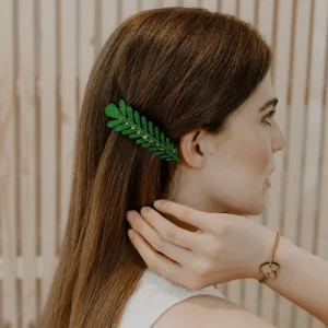 Barrette clip - Branche de pin