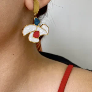 Boucles d'oreilles - Fleurs voltigeuses