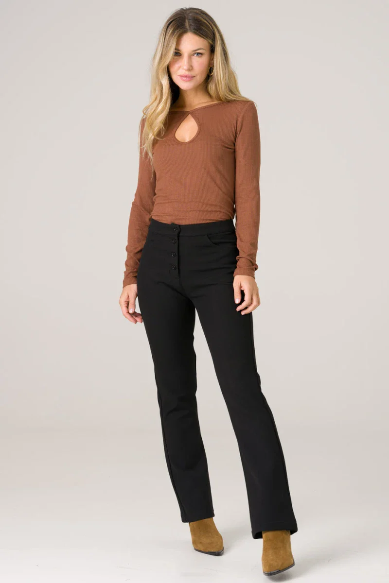 Pantalon taille haute noir - Avena – Image 6