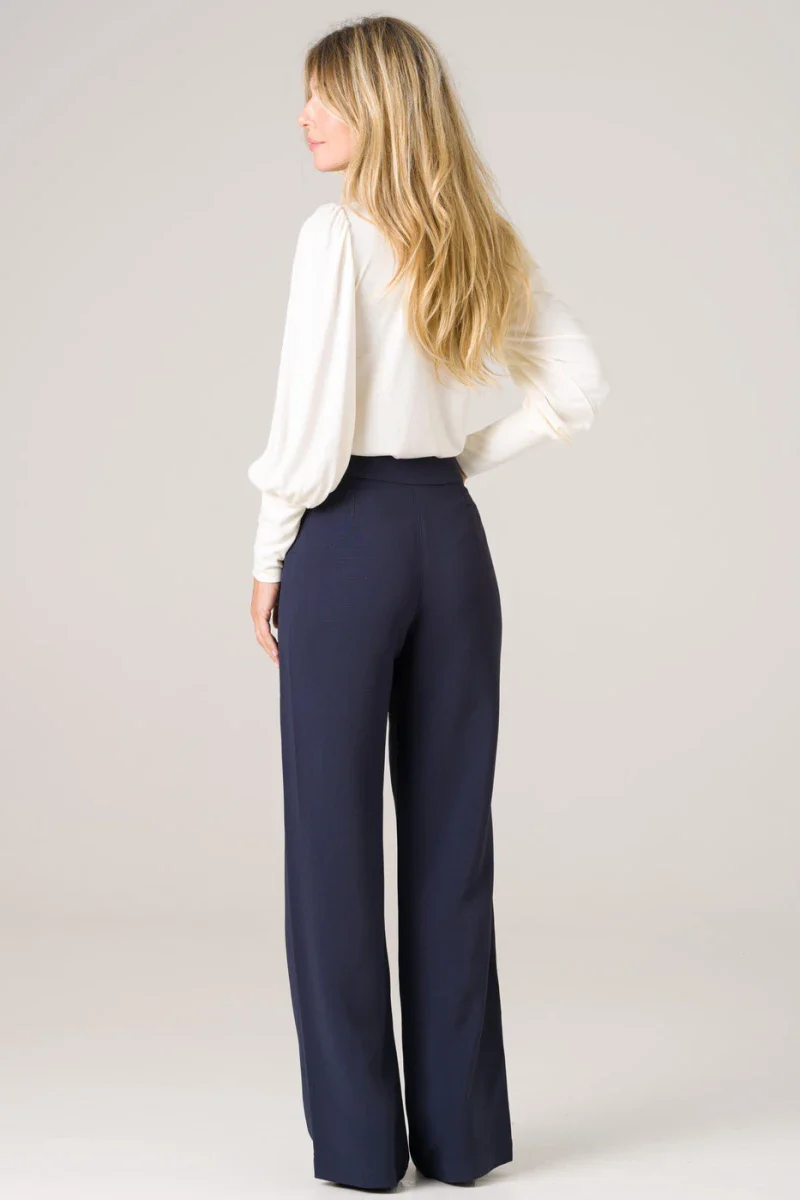 Pantalon taille haut bleu marine - Laurier – Image 5
