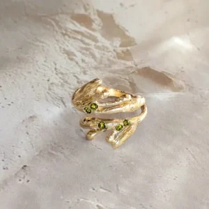 Bague feuilles d'olivier - L'olivera